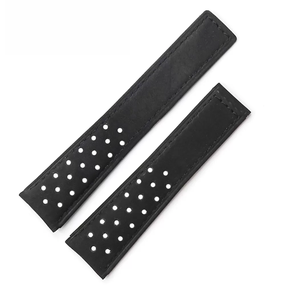 THSLXI-3 Black Racing Strap Bracelet for TAG Heuer - 20,22mm