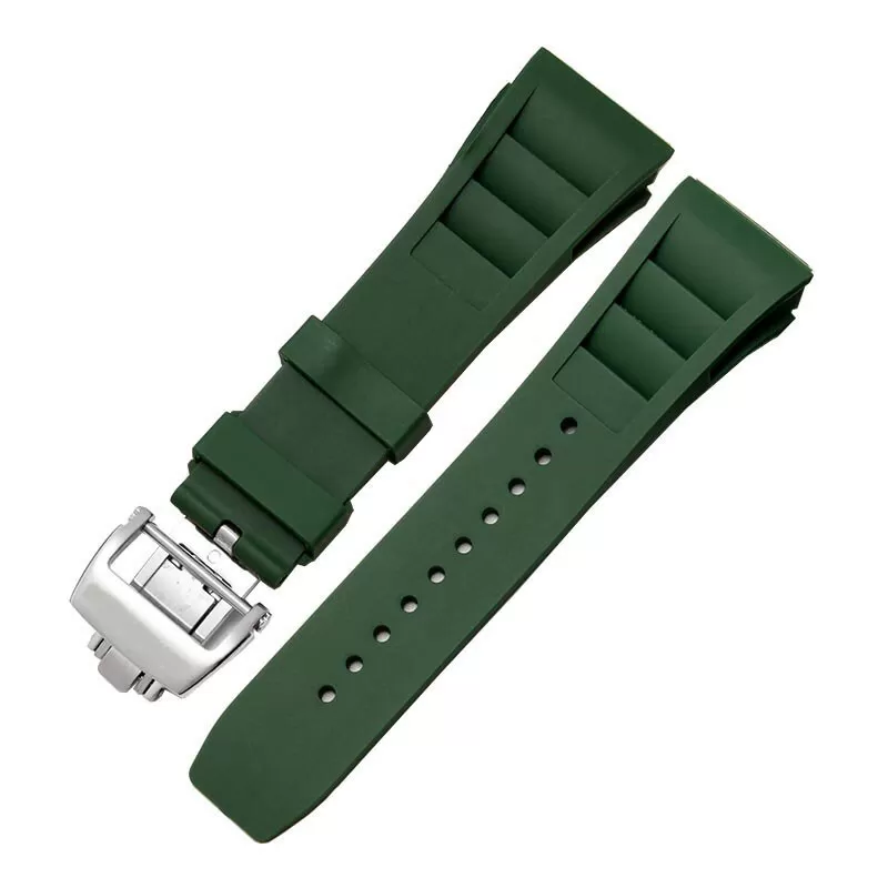 RMSRXX-2 Green Rubber Strap Band for Richard Mille