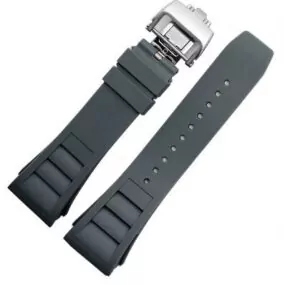 HTB1o6evczfguuRjy1zeq6z0KFXai Grey Rubber Strap Band for Richard Mille