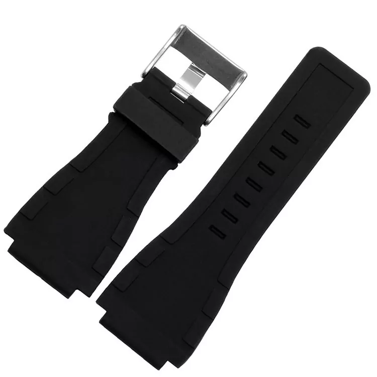 Black Silicone Strap for Bell Ross BR01/BR03 - Image 2