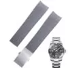 rubber-hydroconquest-strap-1 Grey Strap for Hydroconquest L3 Longines In Rubber