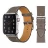 4_100-Bracelet-en-cuir-de-vache-v-ritable-Bracelet-de-ceinture-pour-Apple-Watch-5-4 Grey Taupe Strap Apple iWatch Hermes In Leather