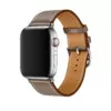 2 Grey Taupe Strap Apple iWatch Hermes In Leather