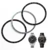 insert-de-lunette-en-aluminium-argent-n_main-0 Black & Orange Bezel for Omega Speed Master 38.4mm in Aluminum
