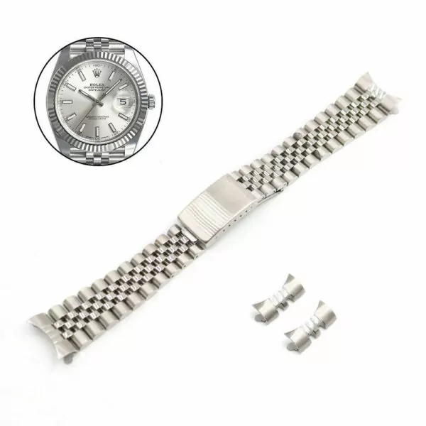 s-l1600 Jubilee Band Bracelet for Rolex Datejust Vintage Steel Replacement Strap - 4 Sizes