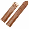 CAFPXX-9 Light Brown Alligator Grain Leather Strap for Cartier Tank – 5 Sizes