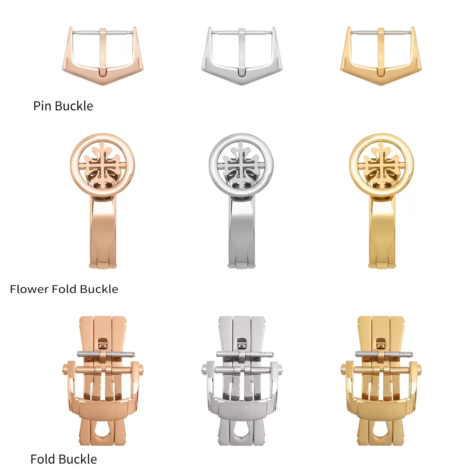 Black Strap for Patek Philippe Nautilus in Crocodile/Alligator Grain - 24x12.5mm - Image 3