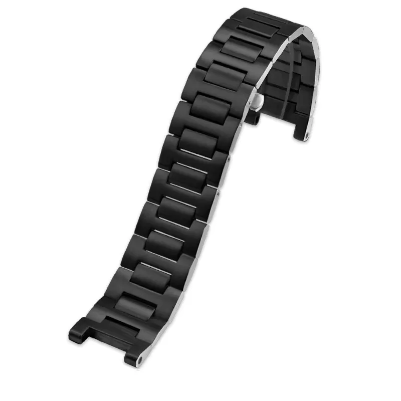 Black Stainless Steel Strap Bracelet for Cartier Pasha - 2 sizes