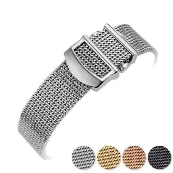 Acier-Steel-Bracelet-milanaise-FOR-IWC-PORTOFINO-20mm-portugieser-portuguese-153338447486 Mesh Milanaise Stainless Steel Strap for IWC Portofino, Portugieser, Portuguese...