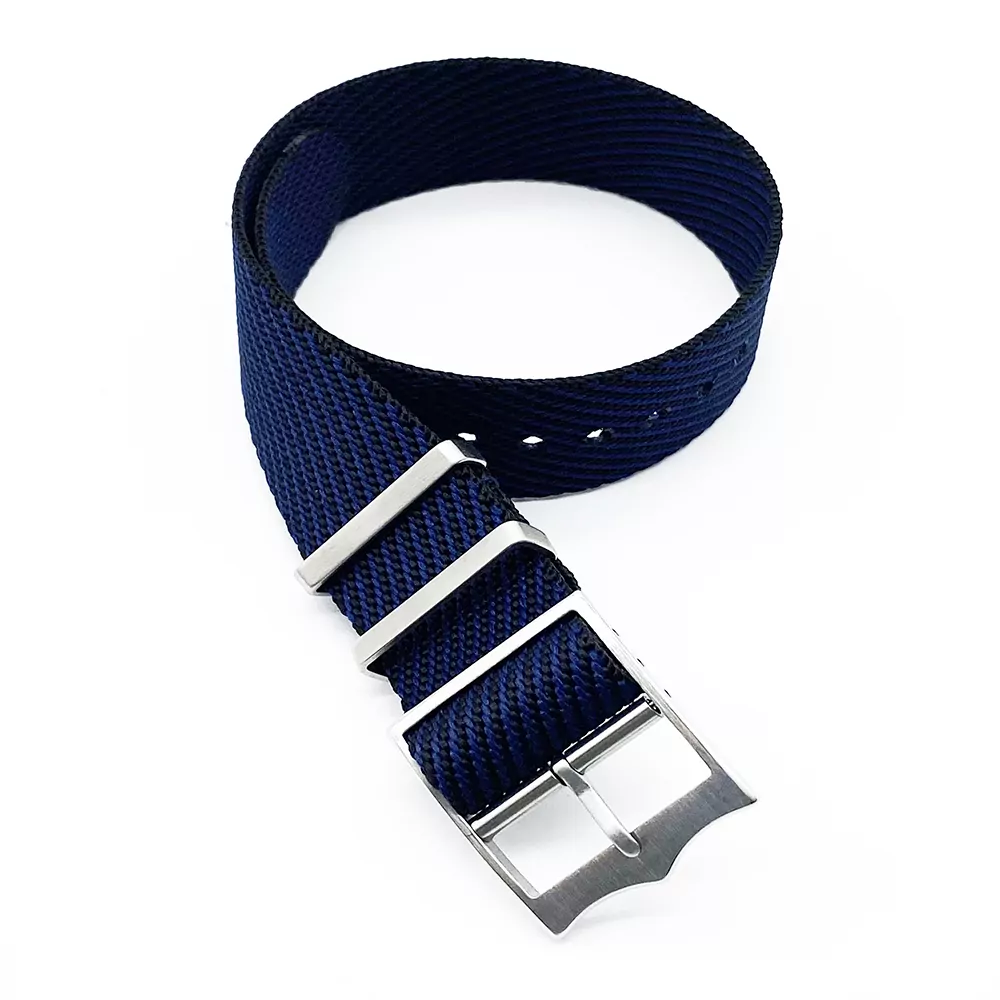 9_Nylon-otan-sangles-22mm-20mm-bracelet-de-montre-de-haute-qualit-Sport-militaire-montre-sangles-Parachute Navy Blue Nato Strap Universal, Tudor Black Bay, Pelagos 20, 22mm In Nylon