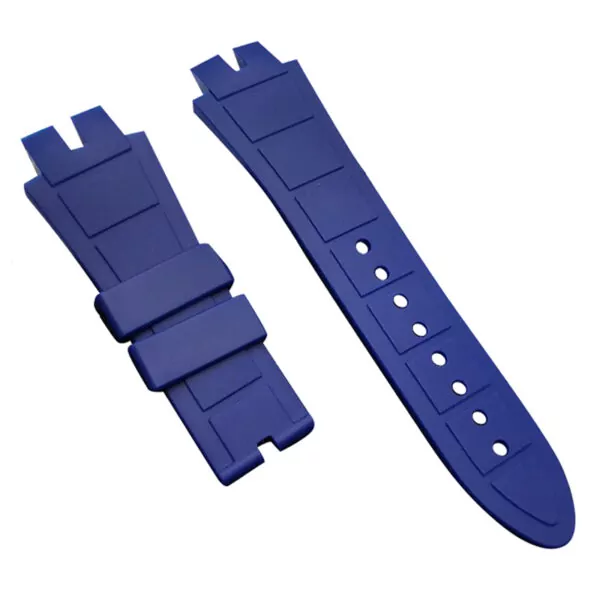 4_28mm-noir-bleu-jaune-rouge-doux-nature-caoutchouc-silicone-bracelet-pour-Roger-Dubuis-bracelet-pour-EXCALIBUR Navy Blue Strap For Excalibur Roger Dubuis 45 28x19mm Strap/bracelet