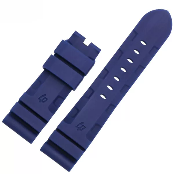 Dark Blue rubber OP copy Navy Blue Strap Panerai Luminor, Marina, Submersible 24, 26mm In Rubber