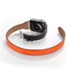 racelet-en-cuir-pour-bracelet-de-montre_description-7 Navy Blue, White & Orange Double Tour Slim Band Apple iWatch Hermes In Leather