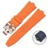 orange R-G_quick-disassembly-fluororubber-watchband_variants-19 Orange Rubber Strap for Vacheron Constantin Overseas Quick-Release - 24x7mm