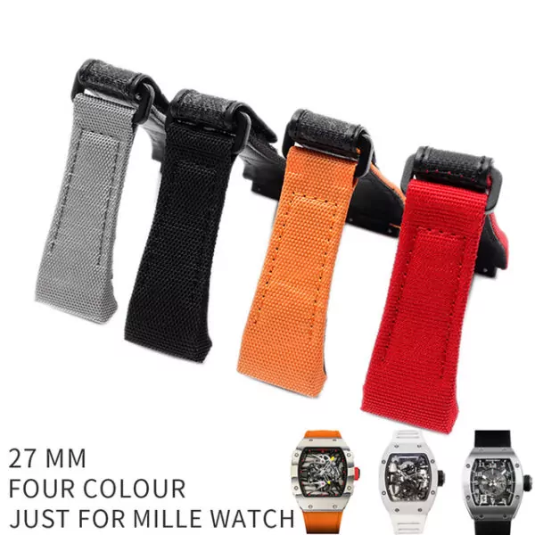 RMSNXM-5 Orange Nylon Strap for Richard Mille - 27mm
