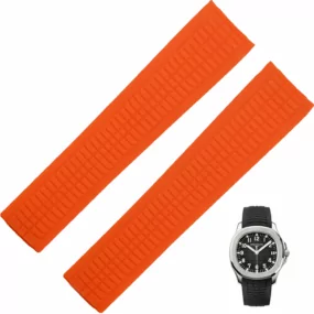 PPSR13H_1 Orange Rubber Strap Band for Patek Philippe Aquanaut