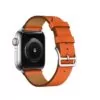 2 Orange Strap Apple iWatch Hermes In Leather