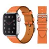 6_100-Bracelet-en-cuir-de-vache-v-ritable-Bracelet-de-ceinture-pour-Apple-Watch-5-4 Orange Strap Apple iWatch Hermes In Leather