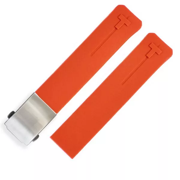 Orange Strap Tissot T-Touch, T013, T091,T081 20,21mm In Rubber
