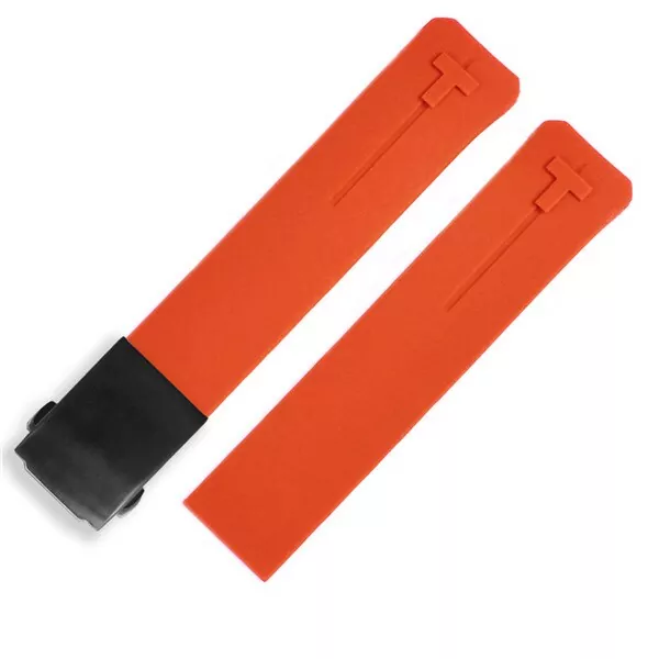Orange Strap Tissot T-Touch, T013, T091,T081 20,21mm In Rubber - Image 2
