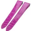 CASAX-9 Pink Fuchsia Genuine Crocodile Leather for Cartier Santos