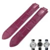 rose red_racelet-de-montre-en-cuir-14-16-18-20_variants-5 Pink Strap Ballon Bleu Cartier In Crocodile/Leather Grain