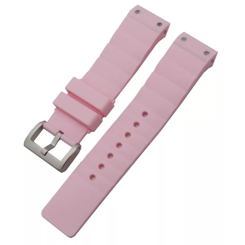 CASRXJ1-16 Pink Strap Santos XL Cartier 23mm In Rubber