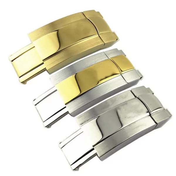 ROLEX  ステンレススチール製ベルトコマ　16mm+×2 Two-Tone Gold 16mm Folding Clasp for Rolex Datejust & Milgauss