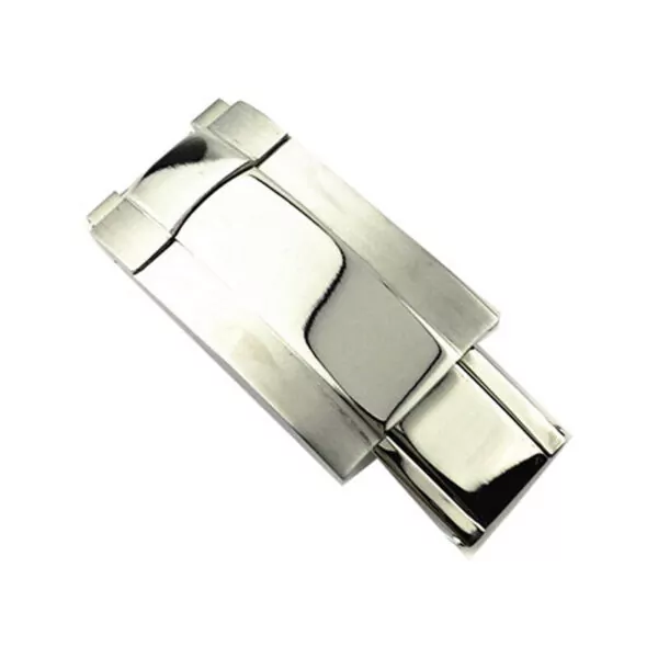 Silver_our-rolex-montre-boucle-daytona-vert-d_variants-1 Polished Steel Folding Clasp for Rolex Datejust & Milgauss 16mm Stainless Steel