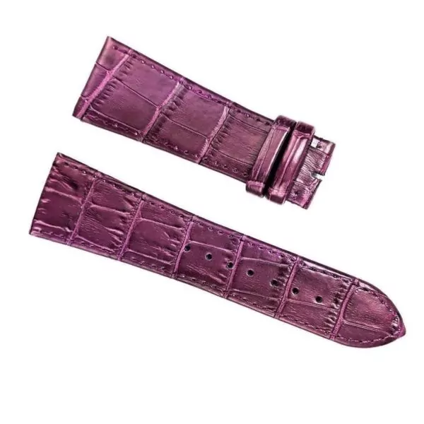 Purple-Alligator-Pattern-leather-Strap-band-FOR-Franck-Muller-26mm-Long-Island-153338445535 Purple Leather Alligator Grain Strap for Franck Muller Long Island