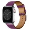 e-plus-recent-bracelet-en-cuir-a-tour-u_description-20 Purple Strap Apple iWatch Hermes In Leather