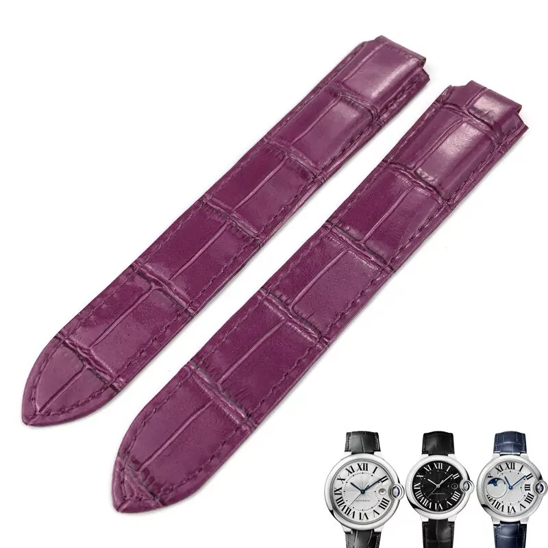 purple_racelet-de-montre-en-cuir-14-16-18-20_variants-0 Purple Strap Ballon Bleu Cartier In Crocodile/Leather Grain