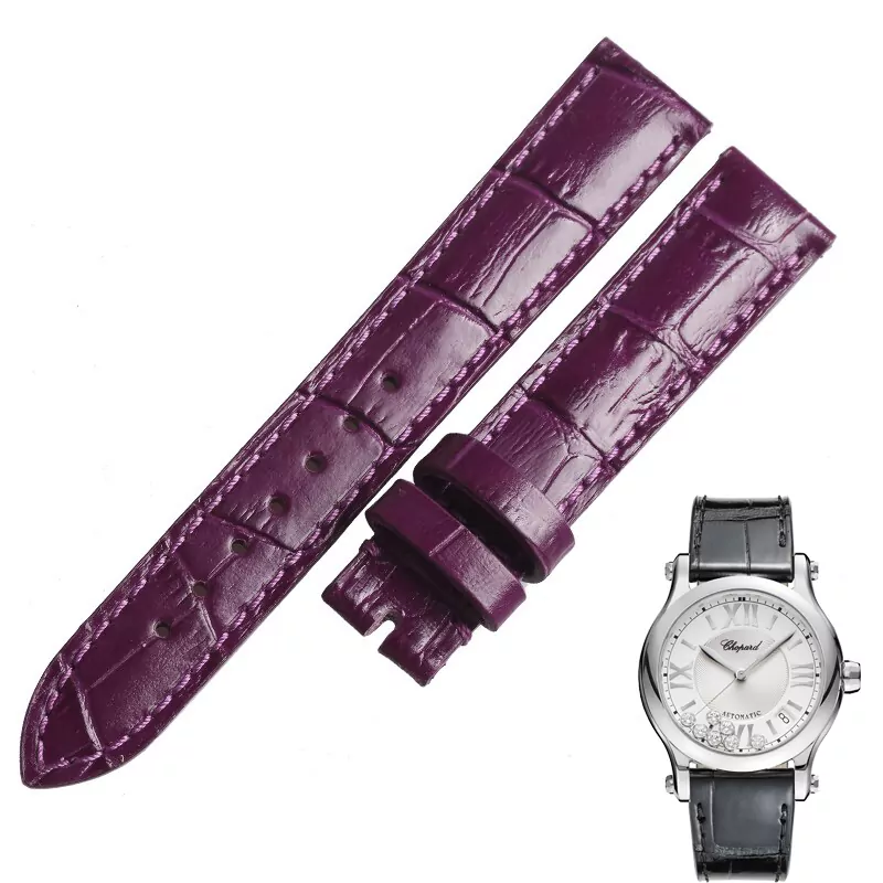 CPSPXE-8 Purple Strap for Happy Sport Chopard 15, 18mm