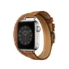 racelet-double-tour-fin-pour-apple-watc_description-3 Brown & White Double Tour Slim Band Apple iWatch Hermes In Leather