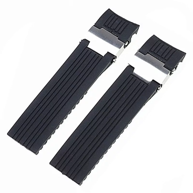 racelet-en-caoutchouc-de-silicone-pour_main-4 copy Black Strap For Ulysse Nardin Marine Diver in Rubber 22mm