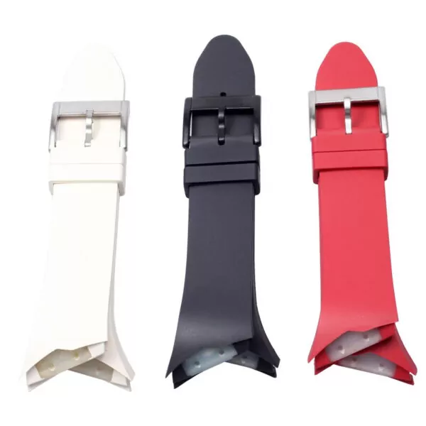 racelets-de-montre-en-caoutchouc-de-sil_main-2 Red Rubber Strap Bracelet for Hamilton Ventura XXL