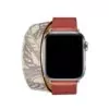 10_H297082e3701a44089b79982e47111ca6s Red & Printed Double Tour Band Apple iWatch Hermes In Leather