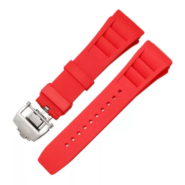Red Rubber Strap Band for Richard Mille 1 Red Rubber Strap Band for Richard Mille