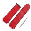 8_Bracelet-en-cuir-montre-pour-hommes-accessoires-19mm-x-25mm-bracelet-en-caoutchouc-femmes-adapt-pour Red Strap Band Hublot Big Bang 25x19mm In Calf Leather with printed Crocodile/Alligator Grain