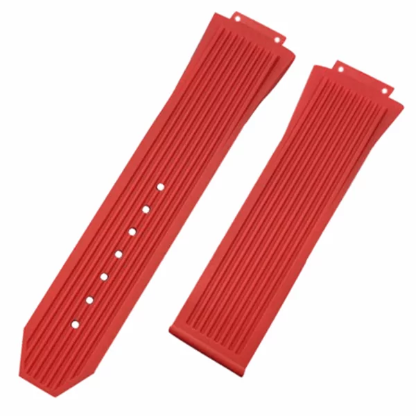 Red Hublot Big Bang 26x17mm. Red Strap Band Hublot Big Bang 26x17mm In Rubber