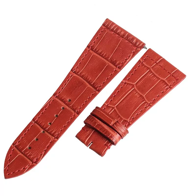 4_Bracelets-de-montre-WENTULA-pour-Franck-Muller-FM6000H (1) Red Strap For Master Square Franck Muller In Alligator/Crocodile Grain