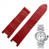 CASPXX-3 Red Strap Pasha Cartier In Crocodile/Alligator Grain - 20mm