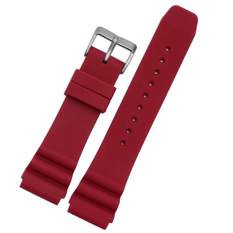 Wine red_2-mm-silicone-sport-bracelet-bracelet-ve_variants-4 Red Strap Seiko Series 5 Sport, Diver 22mm In Silicon