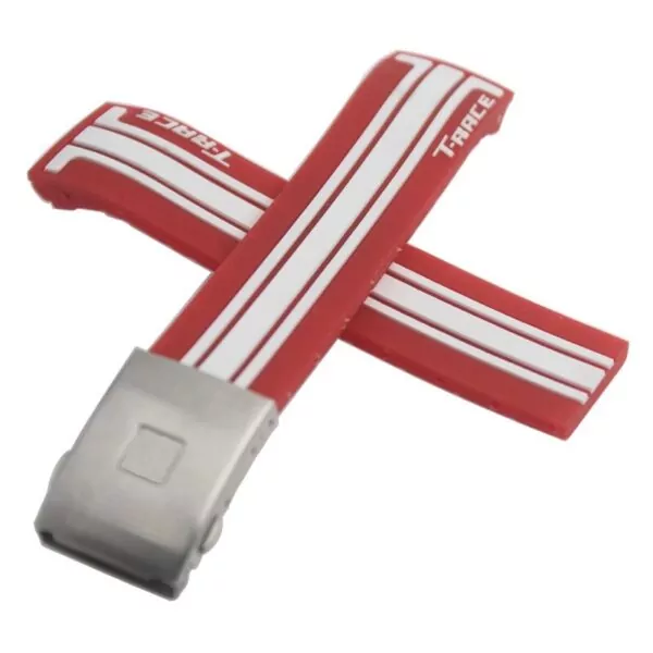 Red Silver Buckle_racelet-en-caoutchouc-silicone-expert-d_variants-7 Red & White Strap T-Race Tissot Moto GP T027, T048 T04841 21mm In Rubber