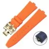 roange gold_quick-disassembly-fluororubber-watchband_variants-20 Orange Rubber Strap for Vacheron Constantin Overseas Quick-Release - 24x7mm