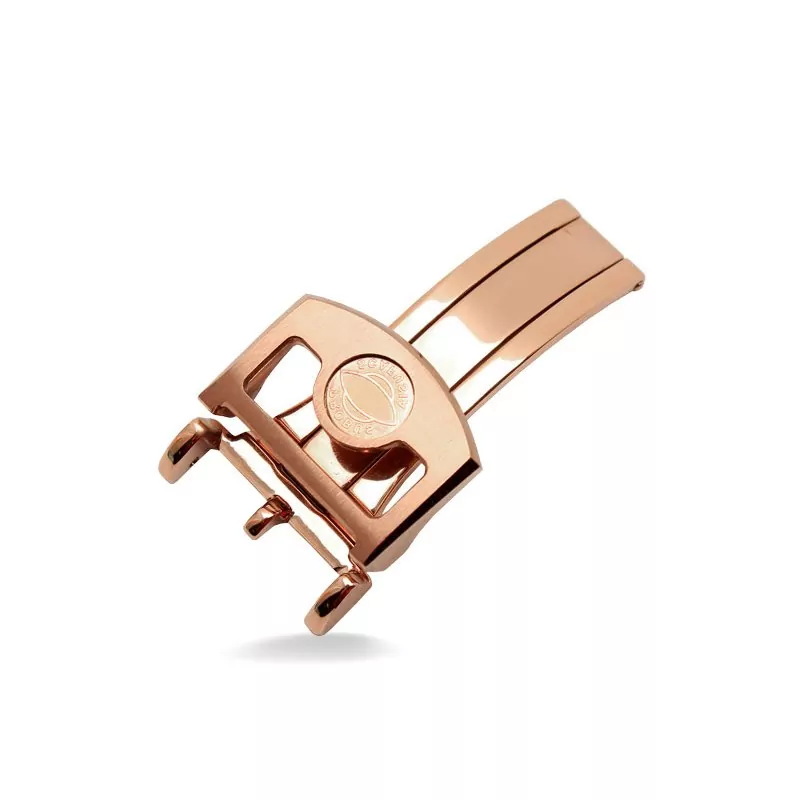 Acier-inoxydable-Argent-Boucle-Fermoirs-d-ploiement-18mm-pour-marque-montres-sp-cial-Portugal-1 Rose Gold Clasp Buckle For IWC Portugaise Quantième Perpetual - 18mm