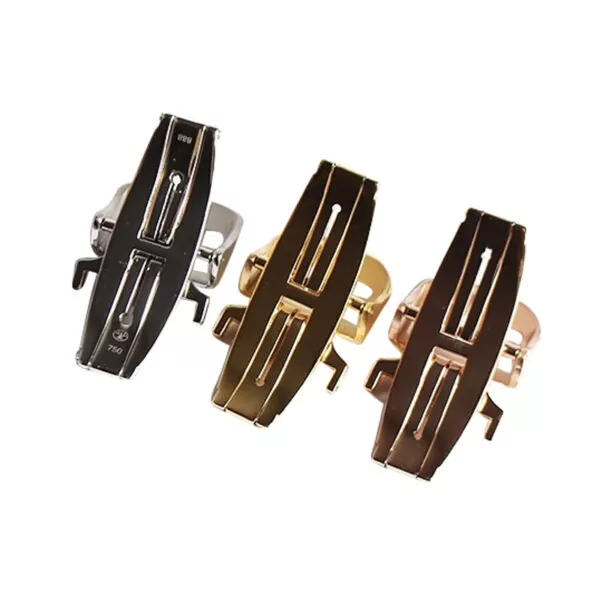 oucle-fermoir-deployante-en-acier-inoxy_main-5 Silver Folding Clasp For Jaeger-LeCoultre Reverso, Master, Polaris, Geophysic - Stainless Steel