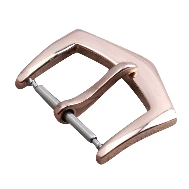 PPBX8E-10 Rose Gold Pin Buckle for Calatrava Patek Philippe Stainless Steel - 16, 18mm