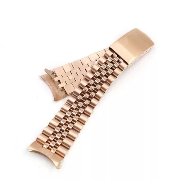ROSG7X-2 Rose Gold Strap Bracelet Jubilee for Rolex Datejust 13,17,19,20mm Stainless Steel