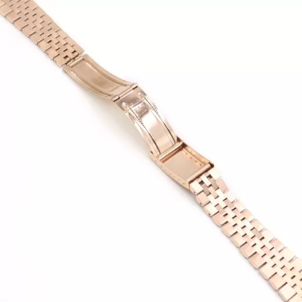 ROSG7X-4 Rose Gold Strap Bracelet Jubilee for Rolex Datejust 13,17,19,20mm Stainless Steel